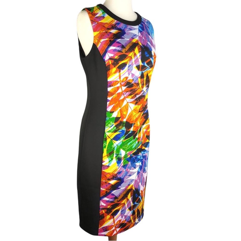 London Style Collection Colorblock Dress Sz 6 - Picture 4 of 8